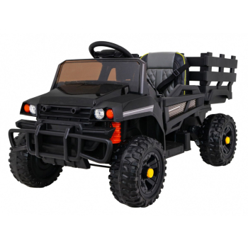 Autko Farmer Pick-up dla dzieci Czarny + Pilot + Bagażnik + Łopatka + EVA + MP3 LED